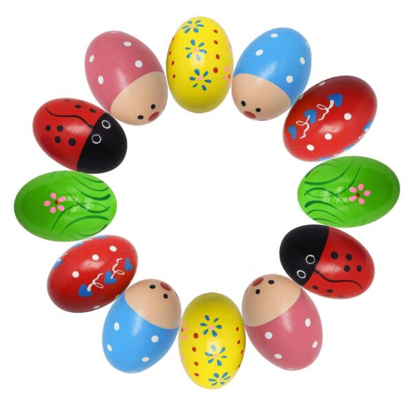 Century Wooden Egg Shaker Pair
